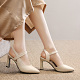 【HOLIDAY SPECIAL SALE!】2022 new moccasins chunky heel pointed toe high heels
