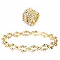 [Most popular in 2022! Loved by celebrities] 1 point 2 roles bracelet + ring