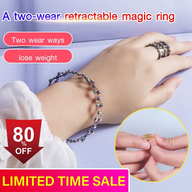 [Most popular in 2022! Loved by celebrities] 1 point 2 roles bracelet + ring
