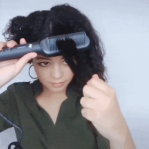 マイナスイオン2way使用ヘアアイロン、サラッと滑らすだけ、使用便利