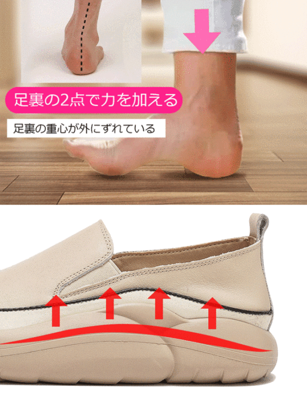 レデイース厚底スリッポン