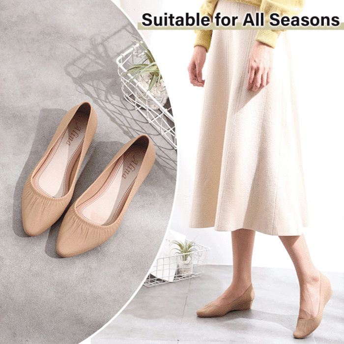 Closed Toe Wedge Heel Low Cut Sandals