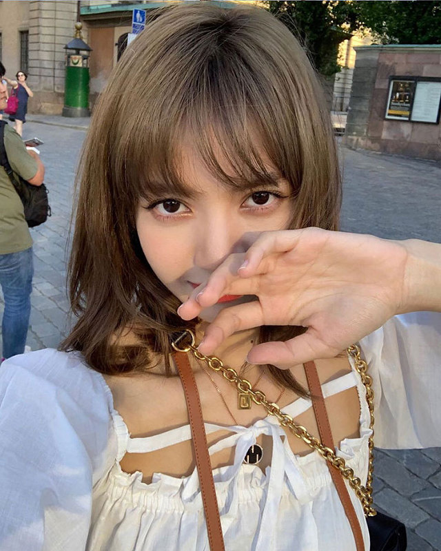Blackpink Lisa Style Korean Chic Girl Casual Puff Sleeves Short Shirt Women Fashion Tops