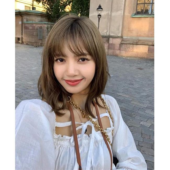 Blackpink Lisa Style Korean Chic Girl Casual Puff Sleeves Short Shirt Women Fashion Tops