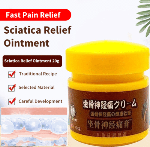 [Limited time discount] Sciatic nerve ointment, sciatica, lumbar spine protrusion, nerve compression, pain and numbness of hips and legs!