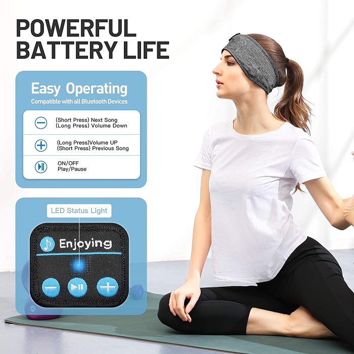 Sleep Headphones Bluetooth Headband