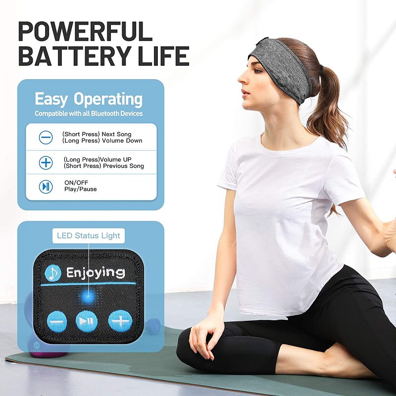 Sleep Headphones Bluetooth Headband
