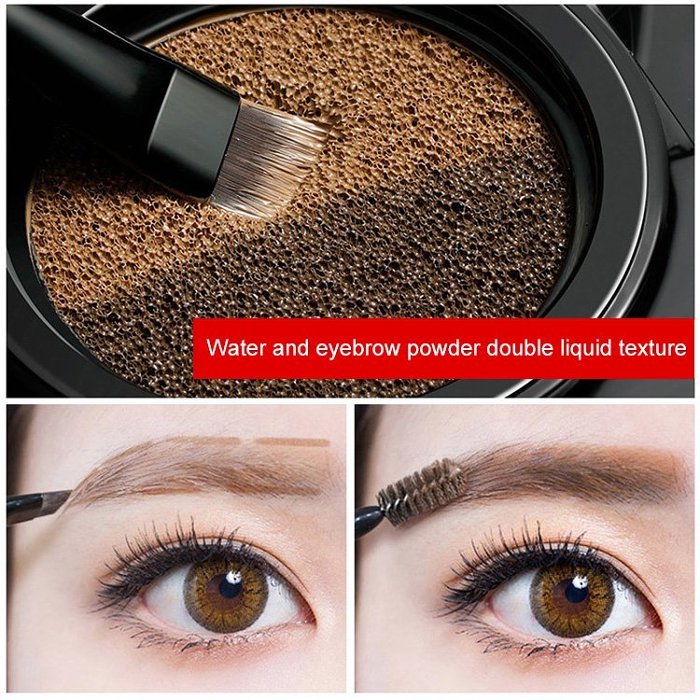 Two-color matte eyebrow cream, no makeup removal