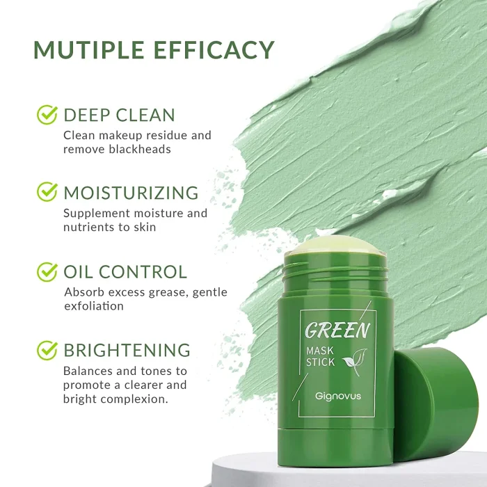 CLAYSGLO™ PREMIUM GREEN TEA STICK MASK - PORE CONTROL