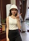 Ribbed Knit Tank Top! Sqare neck + V neck. One clothes and two wears!