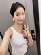 Ribbed Knit Tank Top! Sqare neck + V neck. One clothes and two wears!