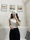 Ribbed Knit Tank Top! Sqare neck + V neck. One clothes and two wears!