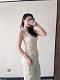 Ribbed Knit Tank Top! Sqare neck + V neck. One clothes and two wears!