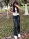 Ribbed Knit Tank Top! Sqare neck + V neck. One clothes and two wears!