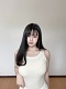 Ribbed Knit Tank Top! Sqare neck + V neck. One clothes and two wears!