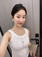 Ribbed Knit Tank Top! Sqare neck + V neck. One clothes and two wears!