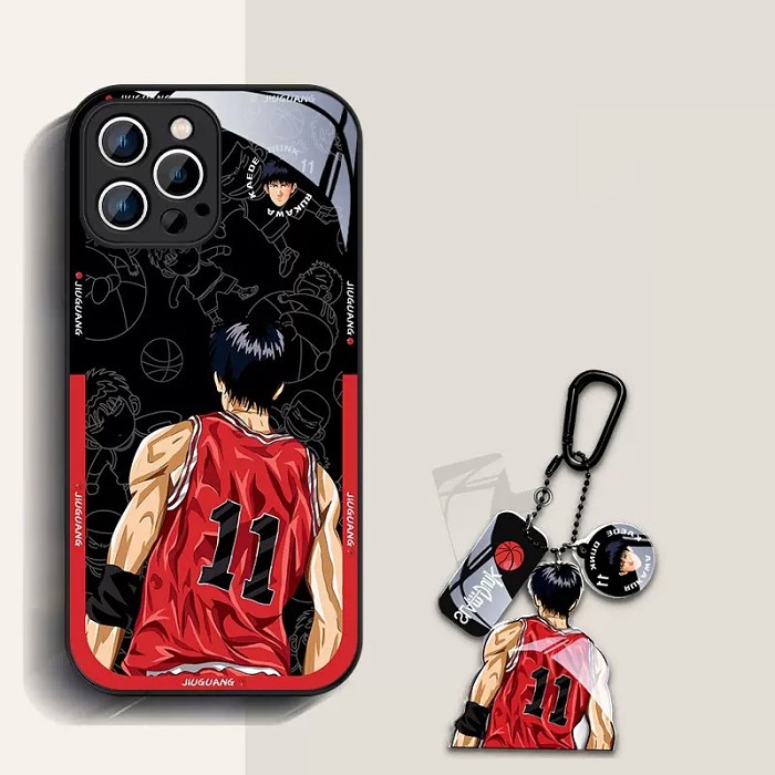 🏀スラムダンク X SLAM DUNK Joint 手触り抜群，全方位保護，指紋防止、液体ガラススマホケース