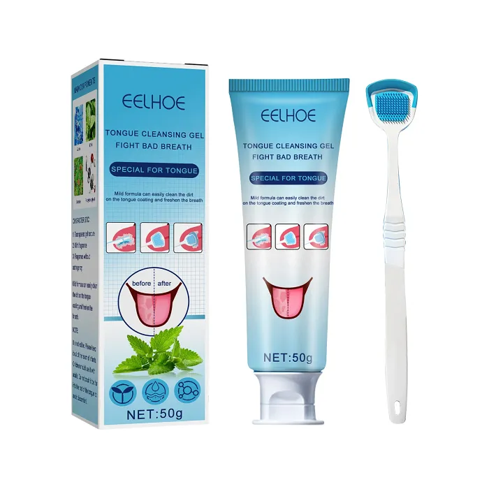 EELHOE tongue cleaning gel with free cleaner