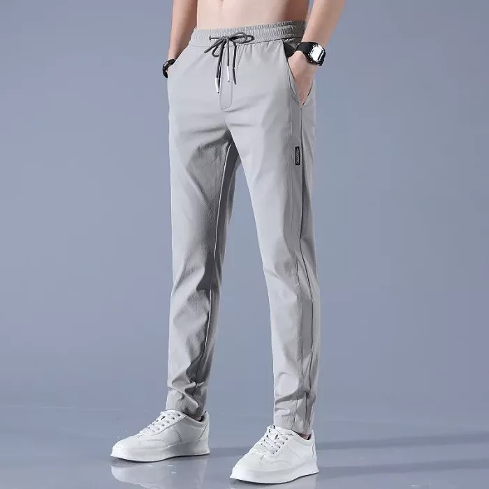 【メンズ接触冷感テーパードパンツ】冷感素材、着瘦せ、薄手、通気性、速乾