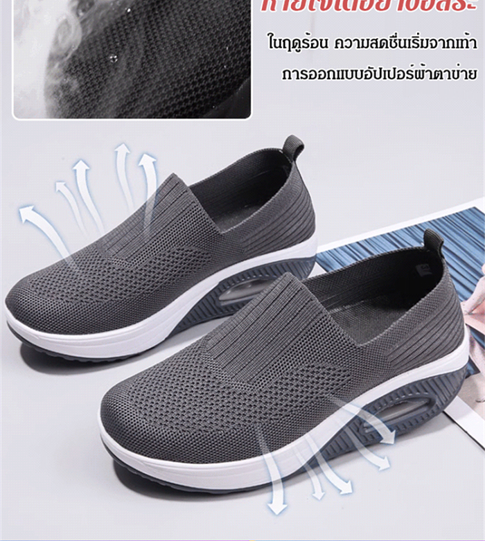 【เพิ่มความสูง 5cm】รองเท้าลำลองแฟชั่น！