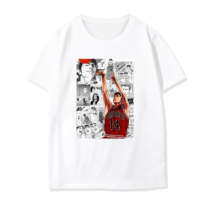夏用アニメプリント柄Tシャツ