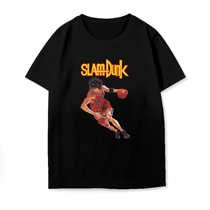 夏用アニメプリント柄Tシャツ