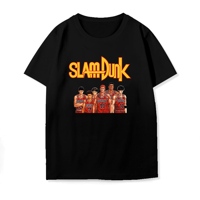 夏用アニメプリント柄Tシャツ