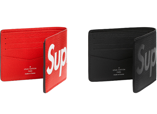 元のパッケージ 「正規品保証、公式と同じデザイン」シュプリーム財布コピー 新品 Louis Vuitton×Supreme ジッピーウォレット男女兼用 赤