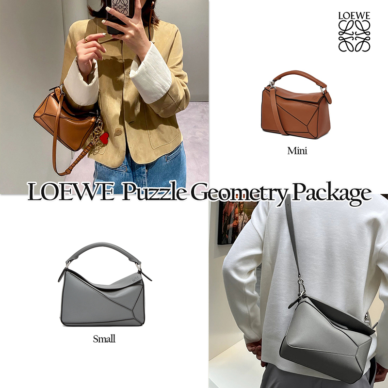 【LOEWE】Small Puzzle Bag in Classic Calfskin