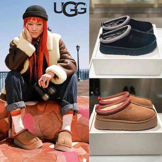 雑誌掲載！冬のマストアイテム！【UGG】渡辺直美さん着用♪TAZZ タズ 厚底 スリッポン