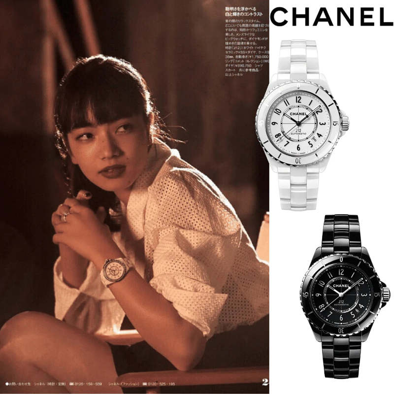 💥Very popular in magazines! [CHANEL | Official website is genuine product] ★ Loved over time J12❤ Unisex. A 21st Century Icon Used by Many Celebrities