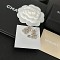 silver flower earrings