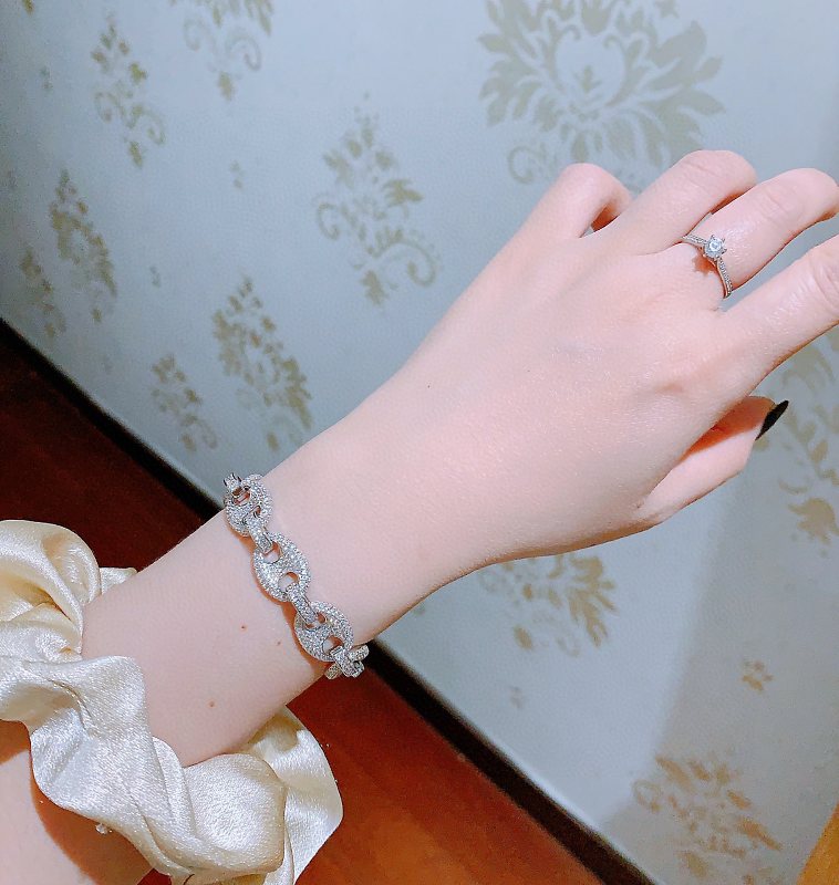 【Hermès】Full diamond bracelet
