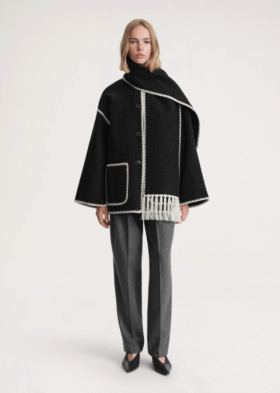 SIGNATURE CASHMERE SCARF COAT