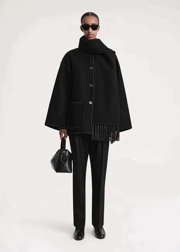 SIGNATURE CASHMERE SCARF COAT