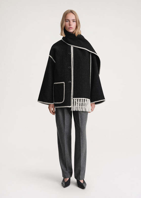 SIGNATURE CASHMERE SCARF COAT