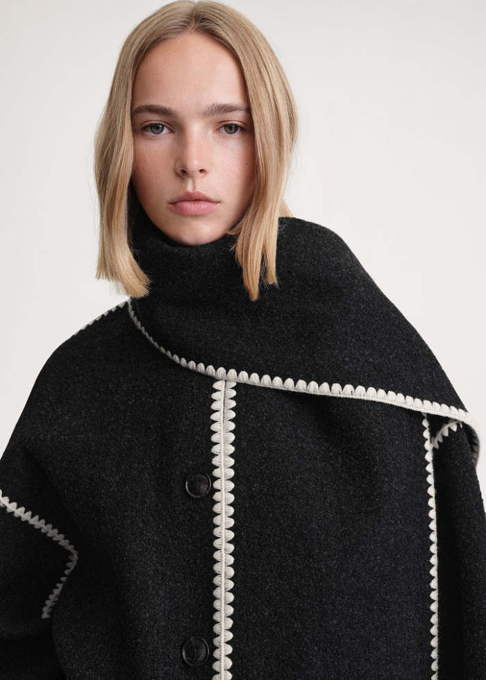 SIGNATURE CASHMERE SCARF COAT