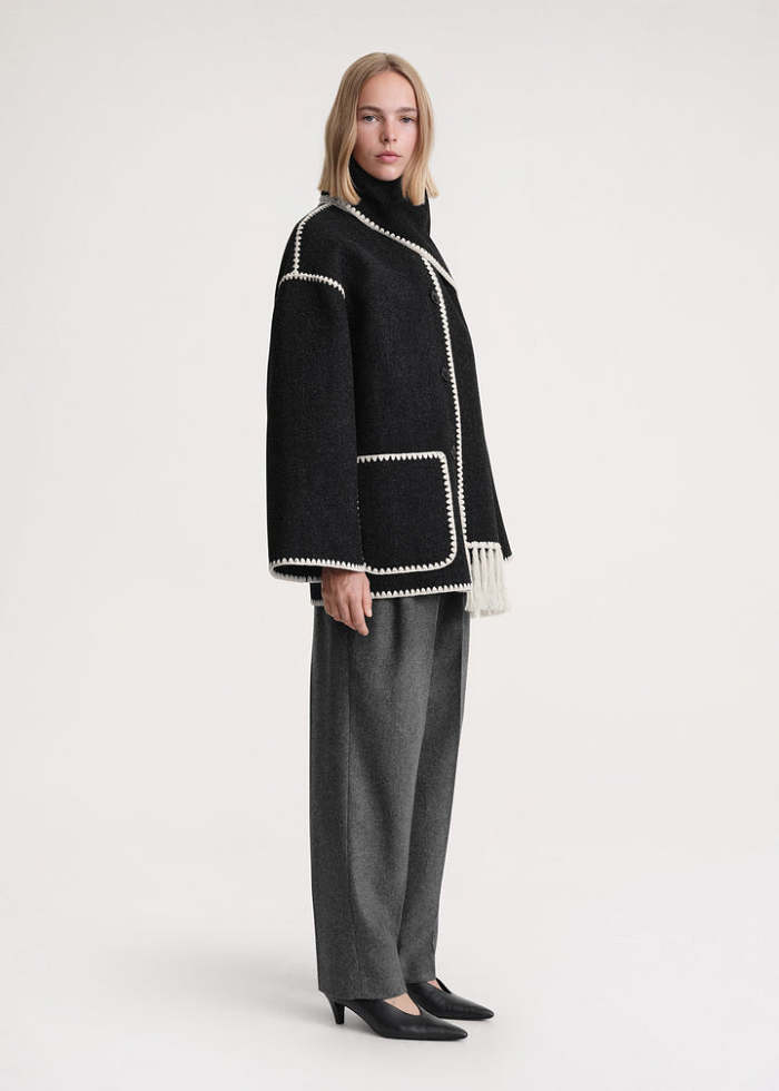SIGNATURE CASHMERE SCARF COAT