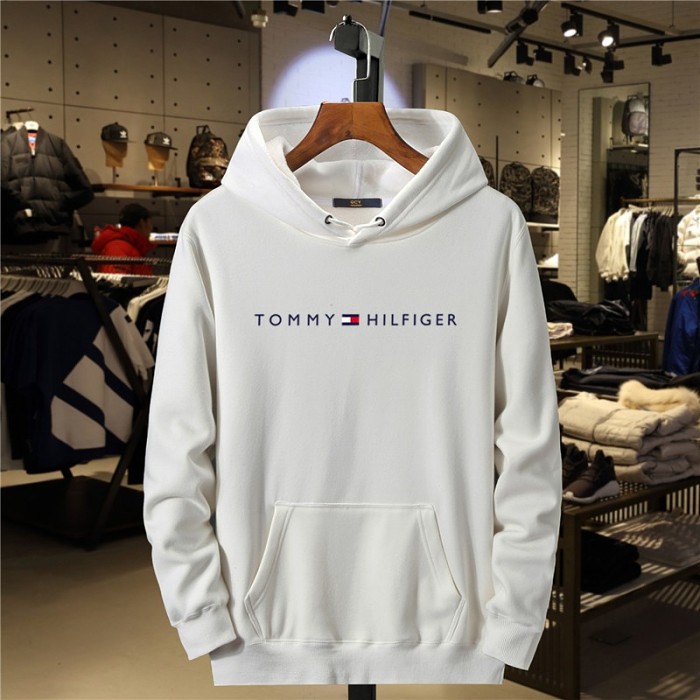美國正品Tommy Hilfiger湯米衛衣男秋冬加絨休閒套頭連帽外套男女同款
