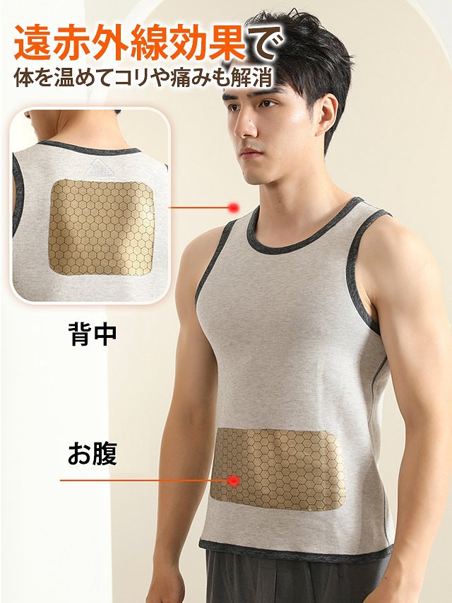 男女兼用発熱シート設計、着た瞬間暖かい。疲れ、腰痛、背中痛を効果的に緩和。