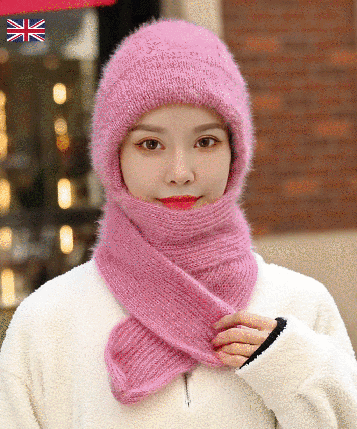 Pure handmade wool hat and scarf all-in-one two-piece set Currently undergoing the lowest price promotion, so don't miss out!
