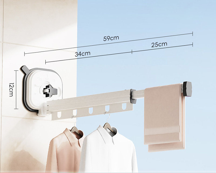 [Ready to use] Suction Cup Wall Mount Folding Clothes Drying Rack Welcome to our store. 100% Authenticity Guaranteed! Now flash sale❗❗❗  Only the last 100 pcs left⚡