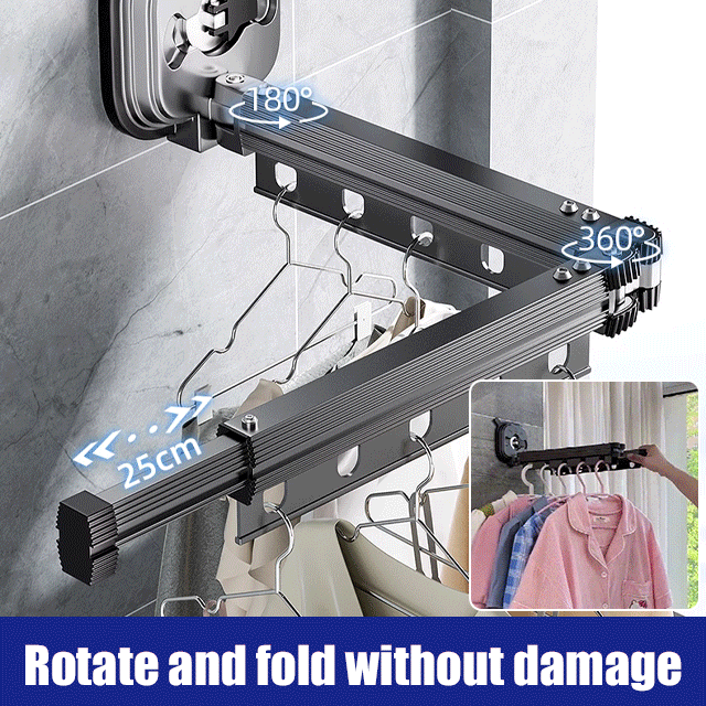 [Ready to use] Suction Cup Wall Mount Folding Clothes Drying Rack Welcome to our store. 100% Authenticity Guaranteed! Now flash sale❗❗❗  Only the last 100 pcs left⚡