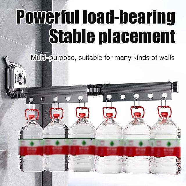 [Ready to use] Suction Cup Wall Mount Folding Clothes Drying Rack Welcome to our store. 100% Authenticity Guaranteed! Now flash sale❗❗❗  Only the last 100 pcs left⚡