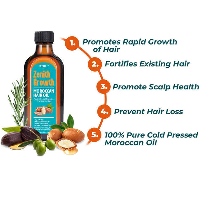 ZenithGrowth Moroccan Hair Oil