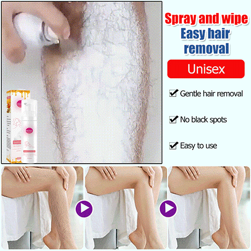 EELHOE Honey Mousse Moisturizing Hair Removal Foam, gentle hair removal without irritation, spray and shave, it can easily restore your smooth skin.