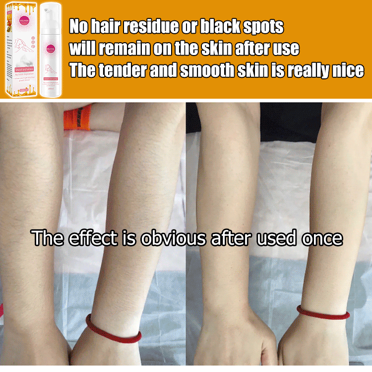 EELHOE Honey Mousse Moisturizing Hair Removal Foam, gentle hair removal without irritation, spray and shave, it can easily restore your smooth skin.