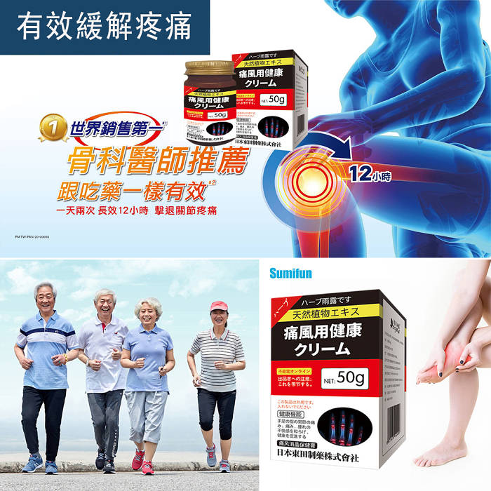 【官方店】日本痛風膏，通經活絡，深層滲透，直達痛點，活性草本成分，腰頸肩椎，小腿關節，軟組織損傷的輔助治療！緩解各種疼痛不適！