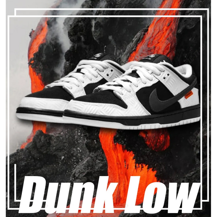 TIGHTBOOTH × Nike SB Dunk Low  White/Black