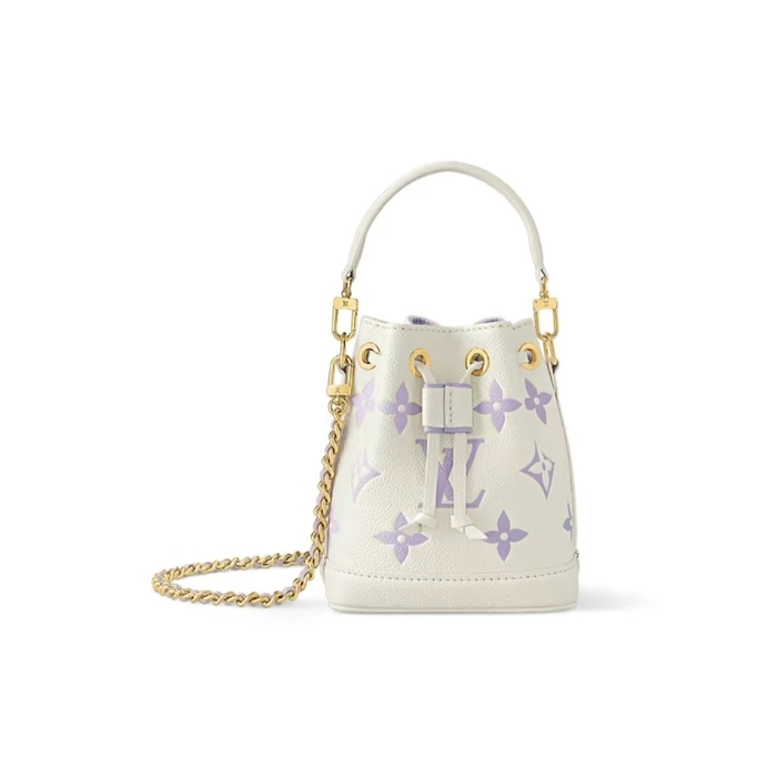 限定17個【Louis Vuitton | 官網正品】LV Noe nano芋泥紫 2024新Milkyway系列水桶包